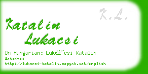 katalin lukacsi business card